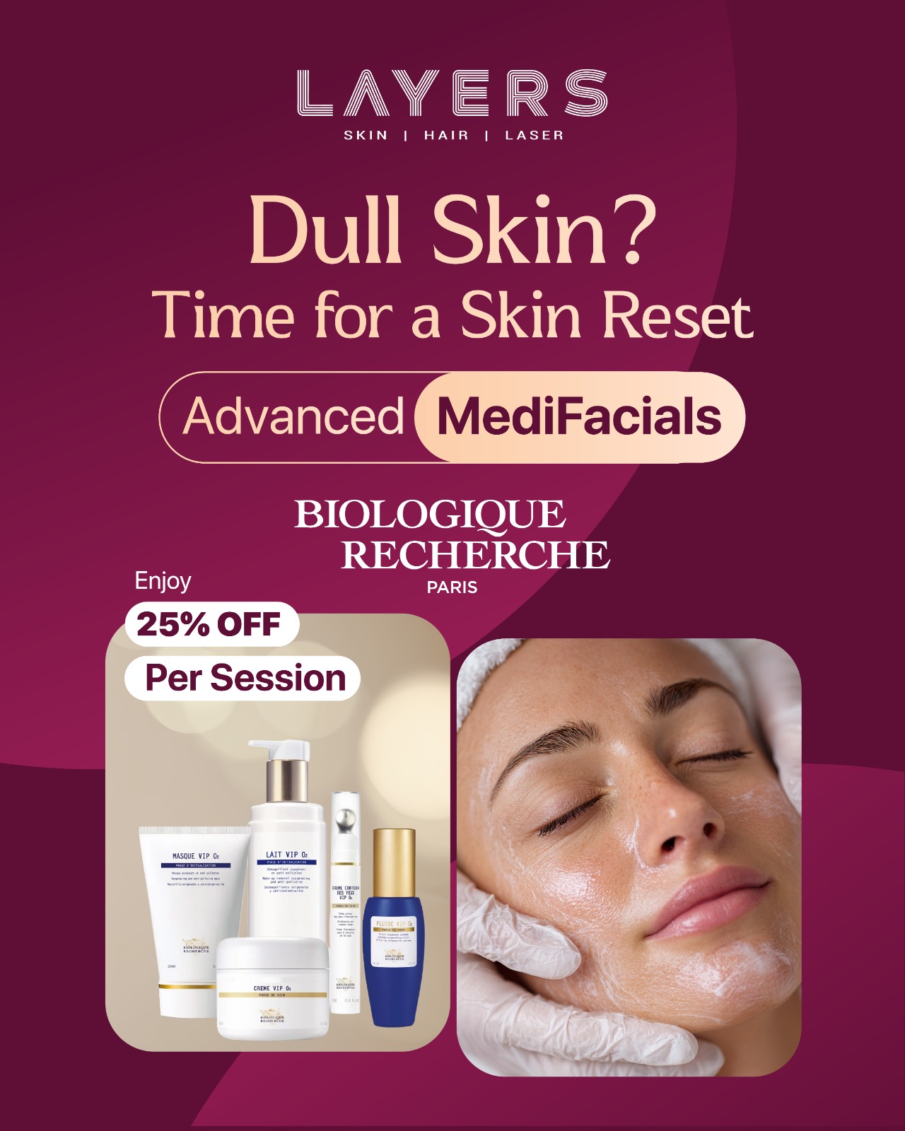 Layers Clinics Facebook ad