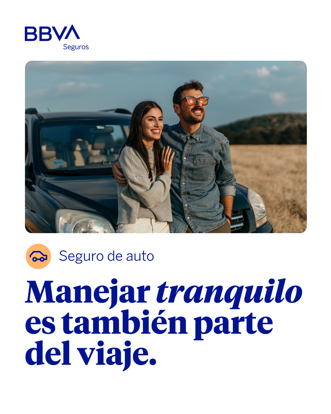 BBVA Seguros en Argentina Facebook ad: Movete Seguro. Seguro de autos BBVA Seguros