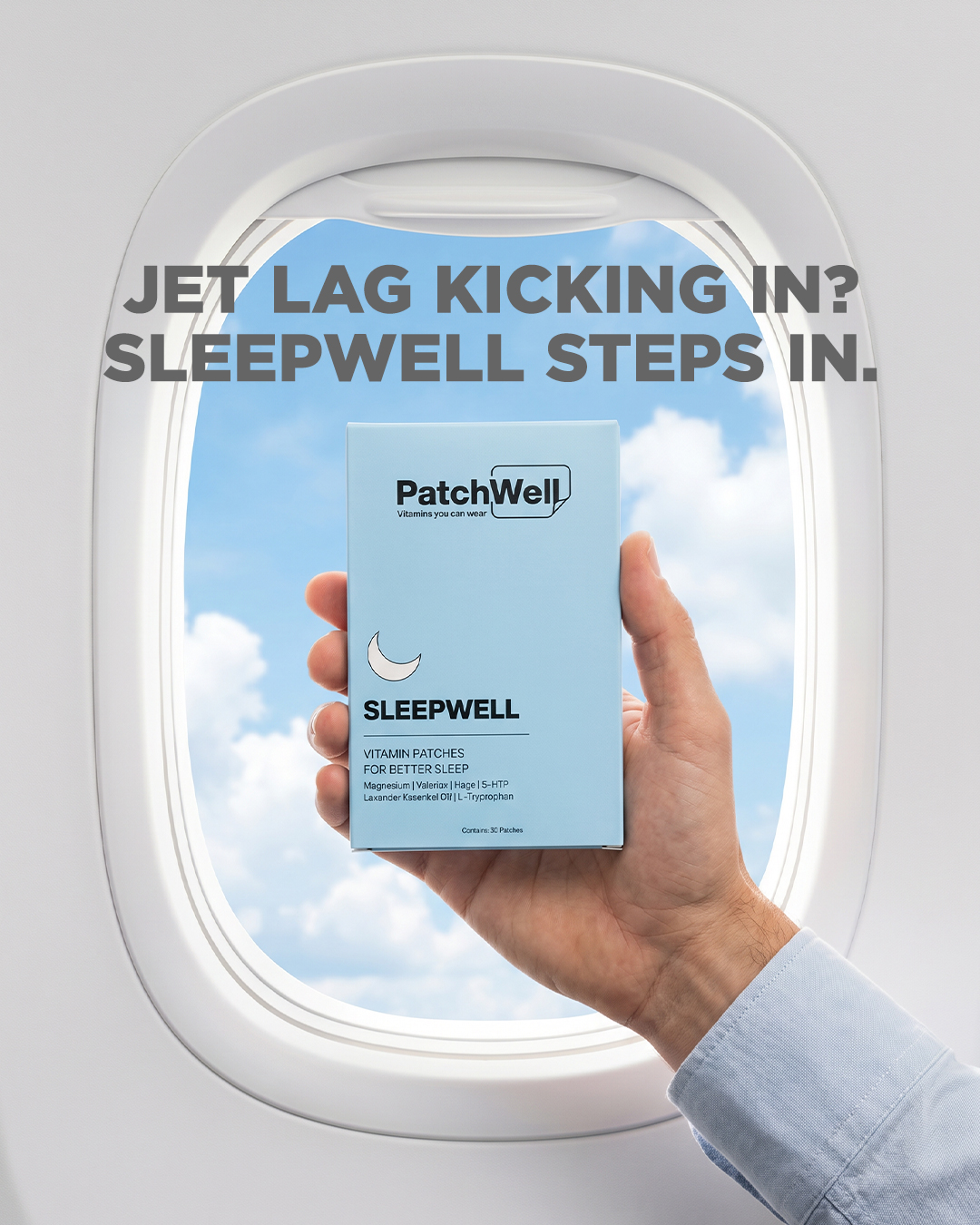 PatchWell Facebook ad: SleepWell Vitamin Patches | PatchWell UAE