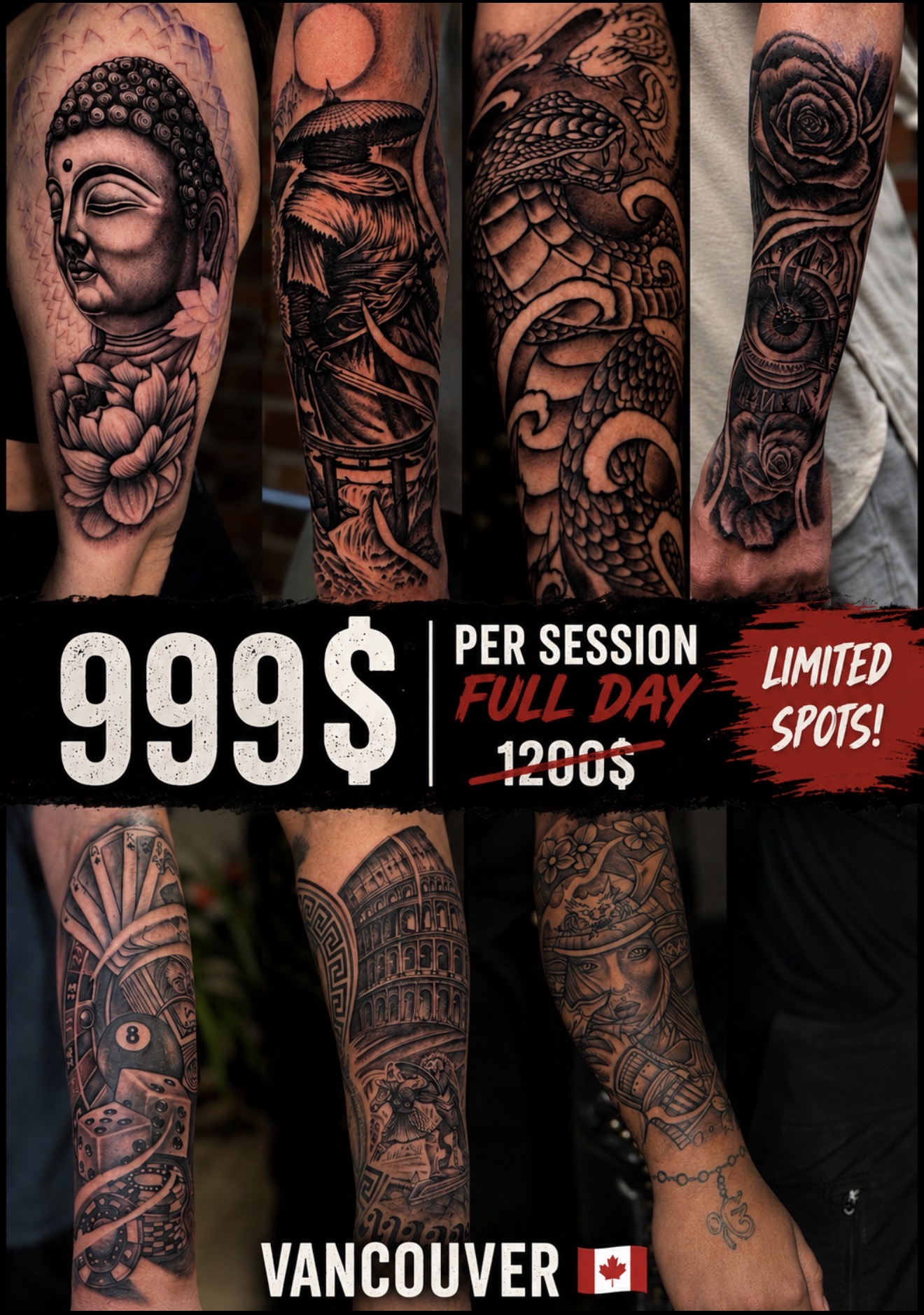 Sliusarenko Daniil Facebook ad: Looking for a unique tattoo in Vancouver?