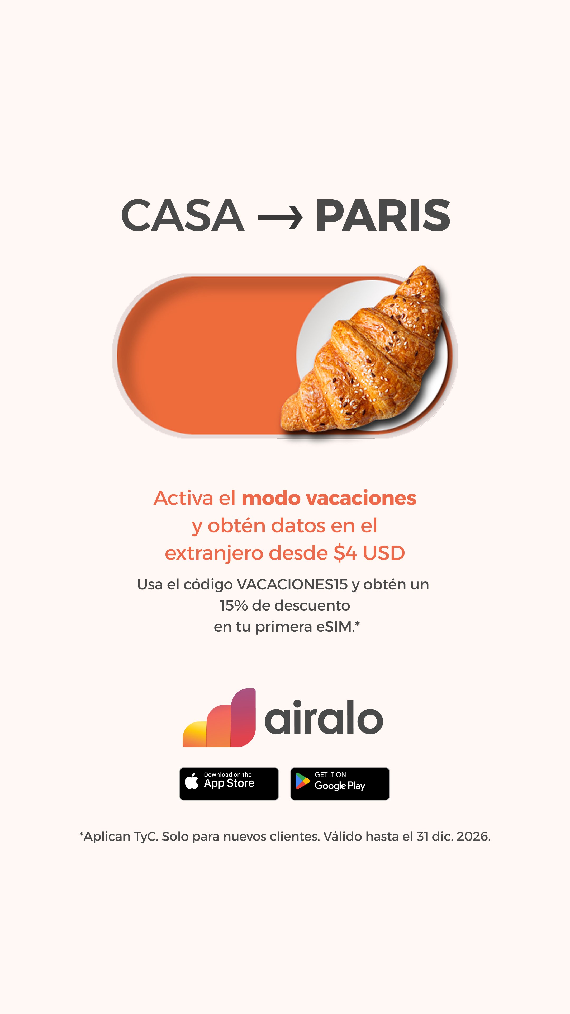 Airalo Global eSIM Store Facebook ad