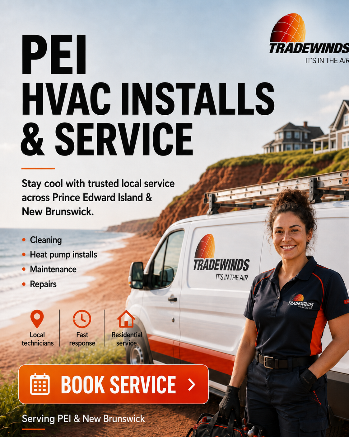 Tradewinds Eco-Energy Solutions Facebook ad: Heat Pump Installs, Cleaning & Repairs