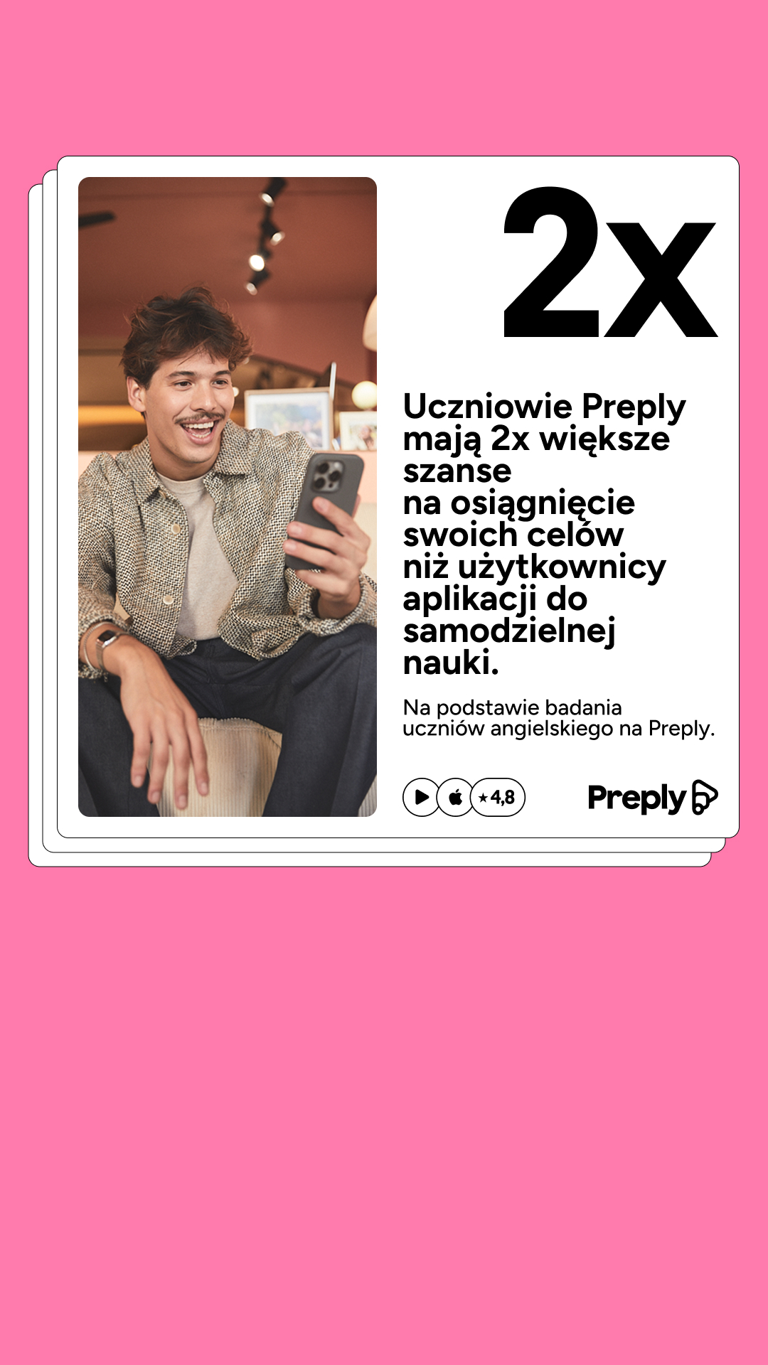 Preply Facebook ad