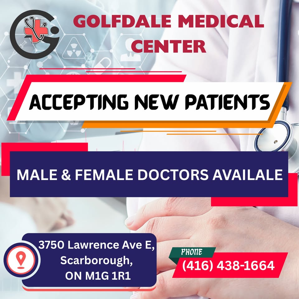 Golfdale Walk-In Clinic & Family Practice Facebook ad: Accepting New Patients