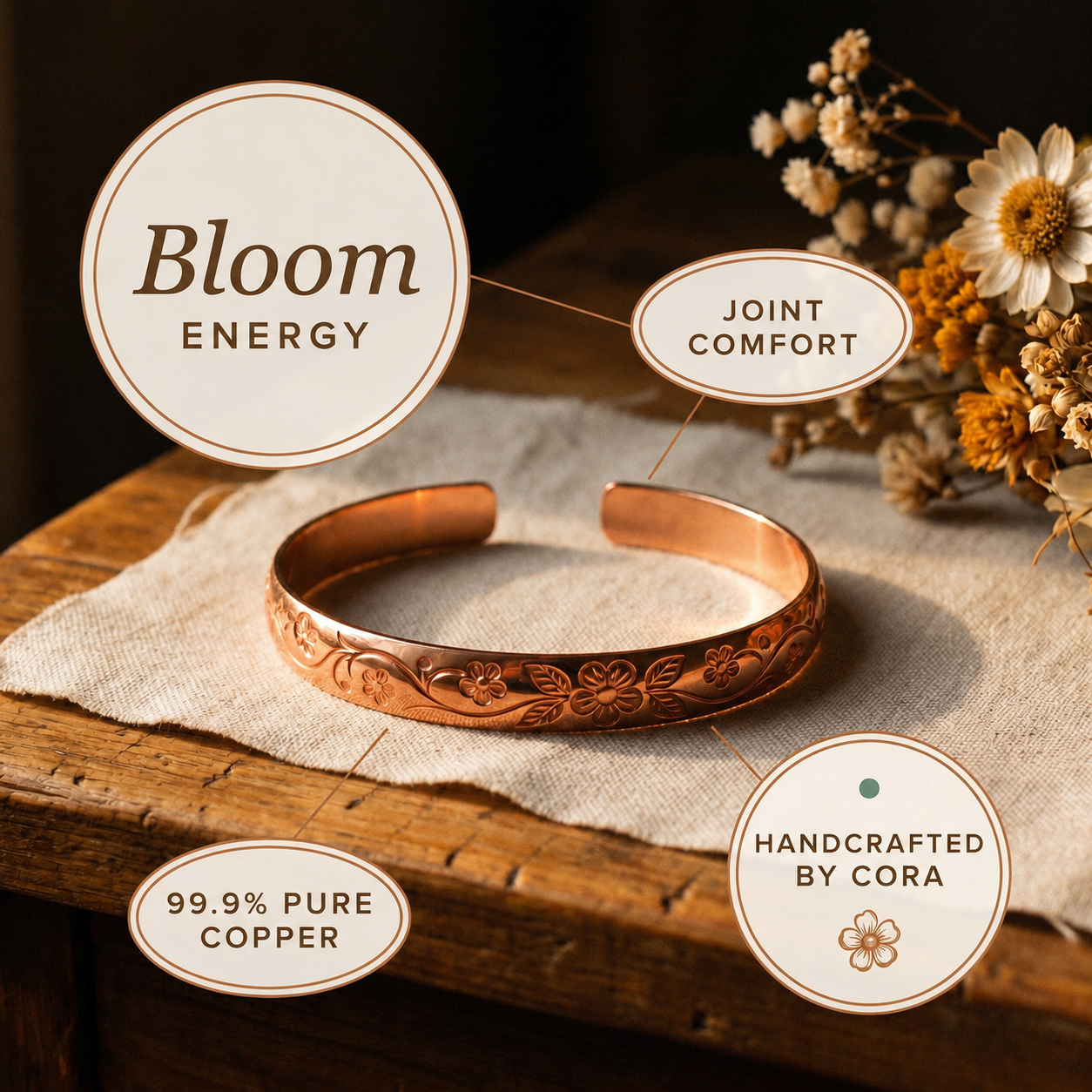 Cora's Copper Jewelry Facebook ad