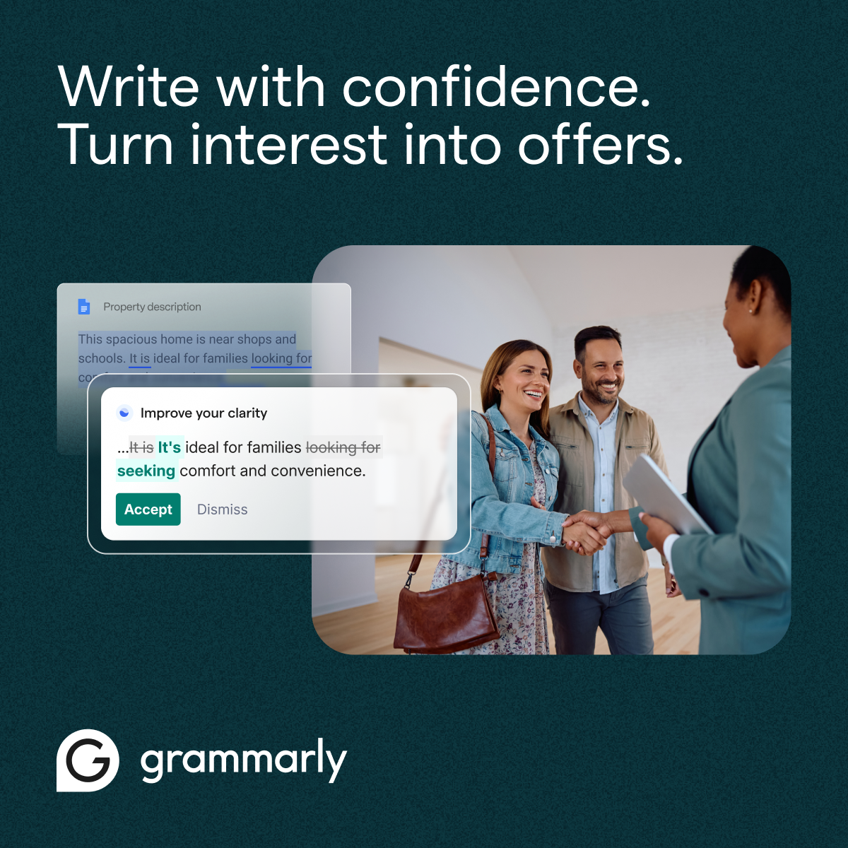 Grammarly Facebook ad