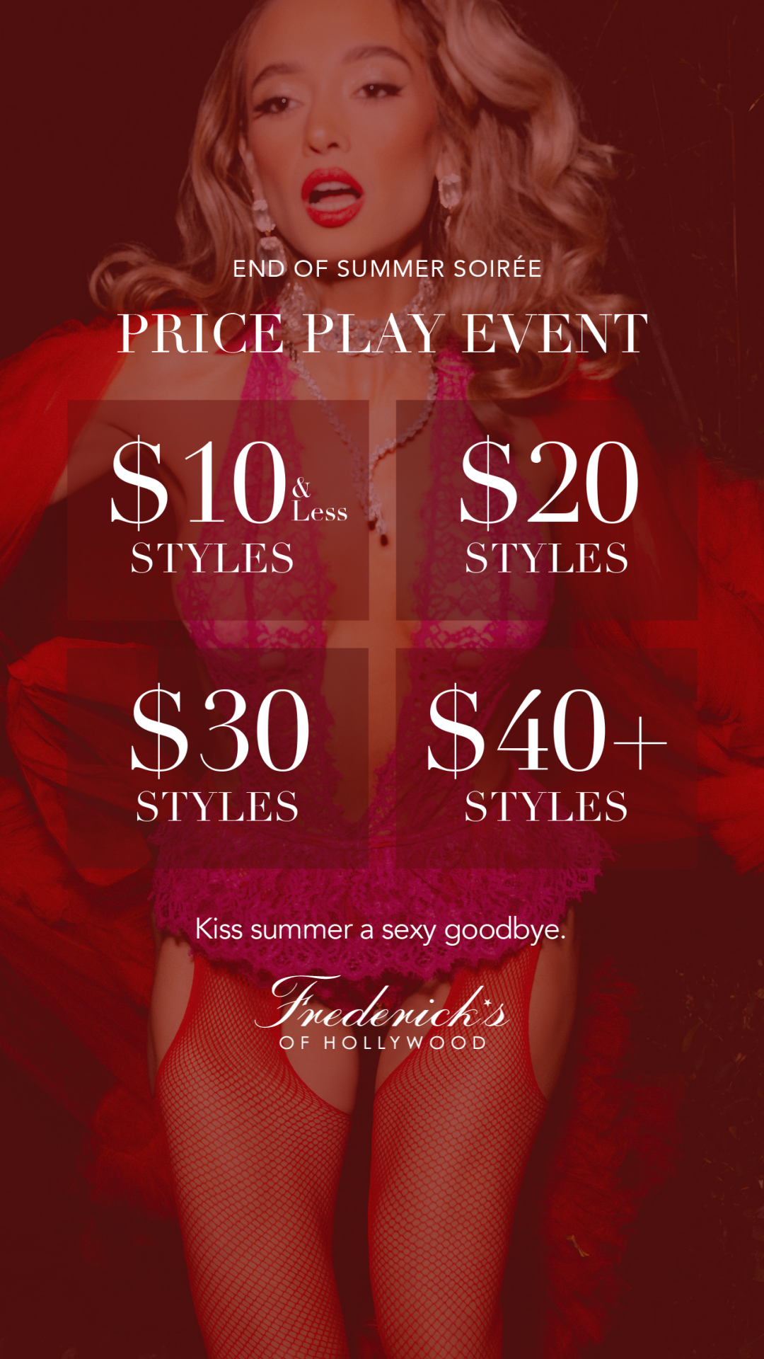Frederick's of Hollywood Facebook ad