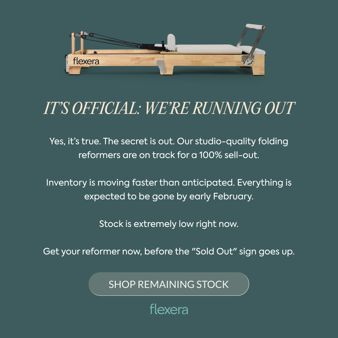 Flexera - At Home Reformer Pilates Facebook ad