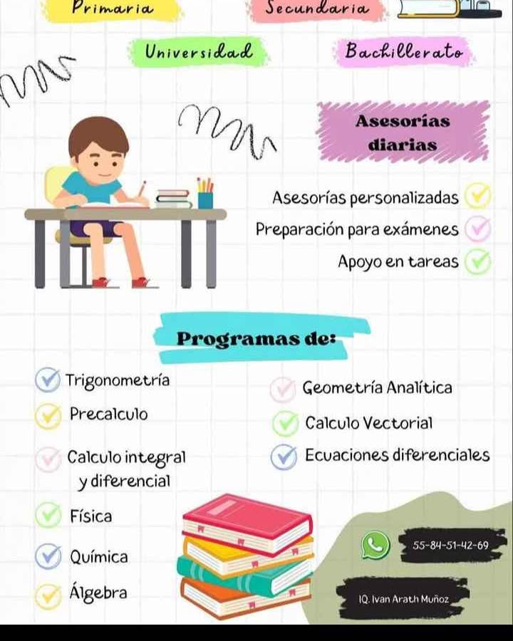 Ivan Arath Muñoz Facebook ad: Se te complican las matemáticas y las ciencias naturales?