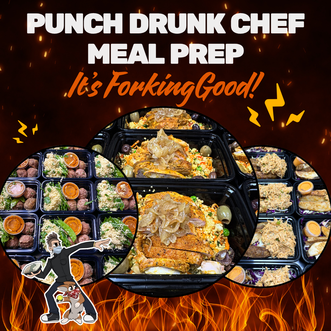 Punch Drunk Chef Meal Prep Facebook ad