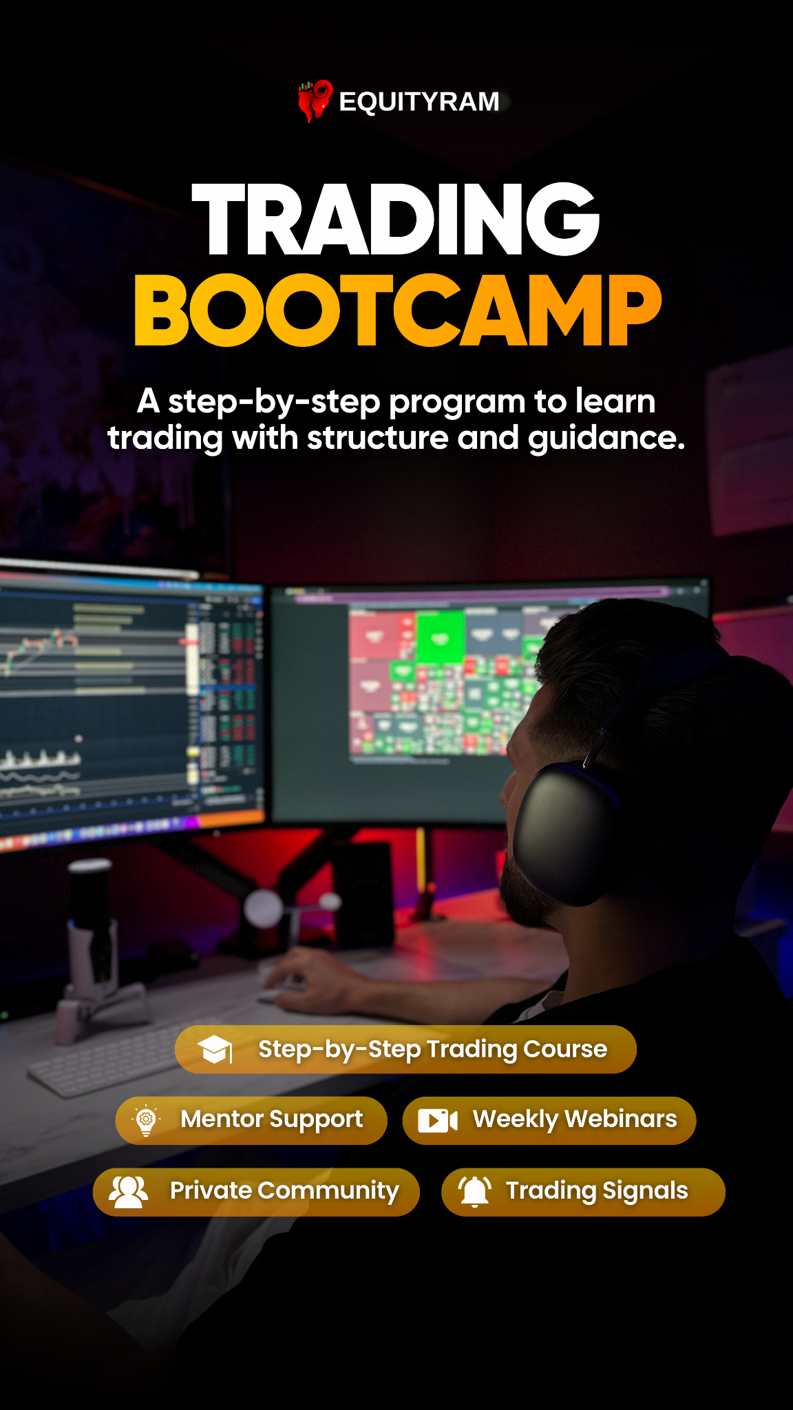 Equityram Trading Academy Facebook ad from Dec 24, 2025