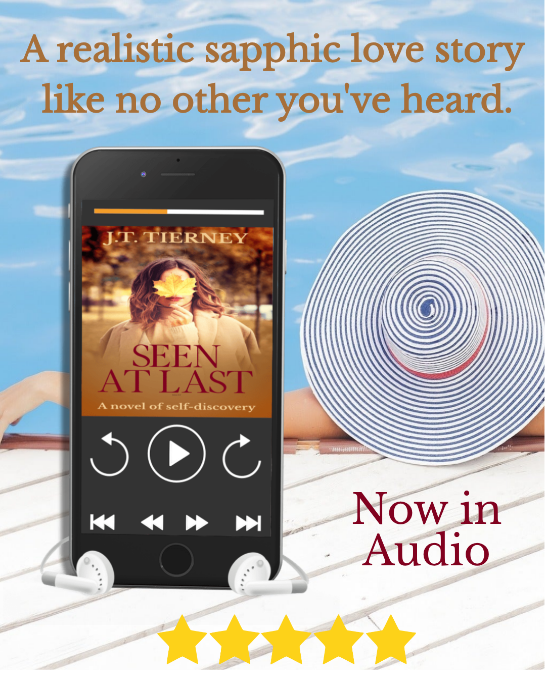 Curtiss Street Press Facebook ad: Now in audiobook SEEN AT LAST