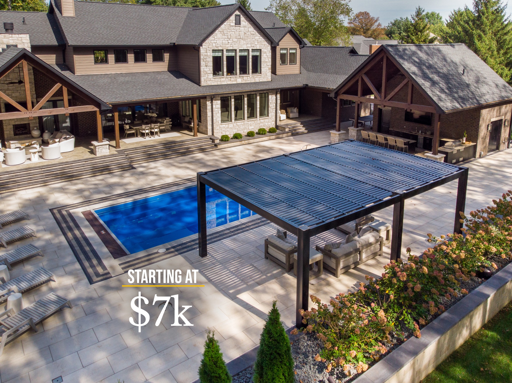 Heartland Pergolas Facebook ad: Built for Beauty & Comfort