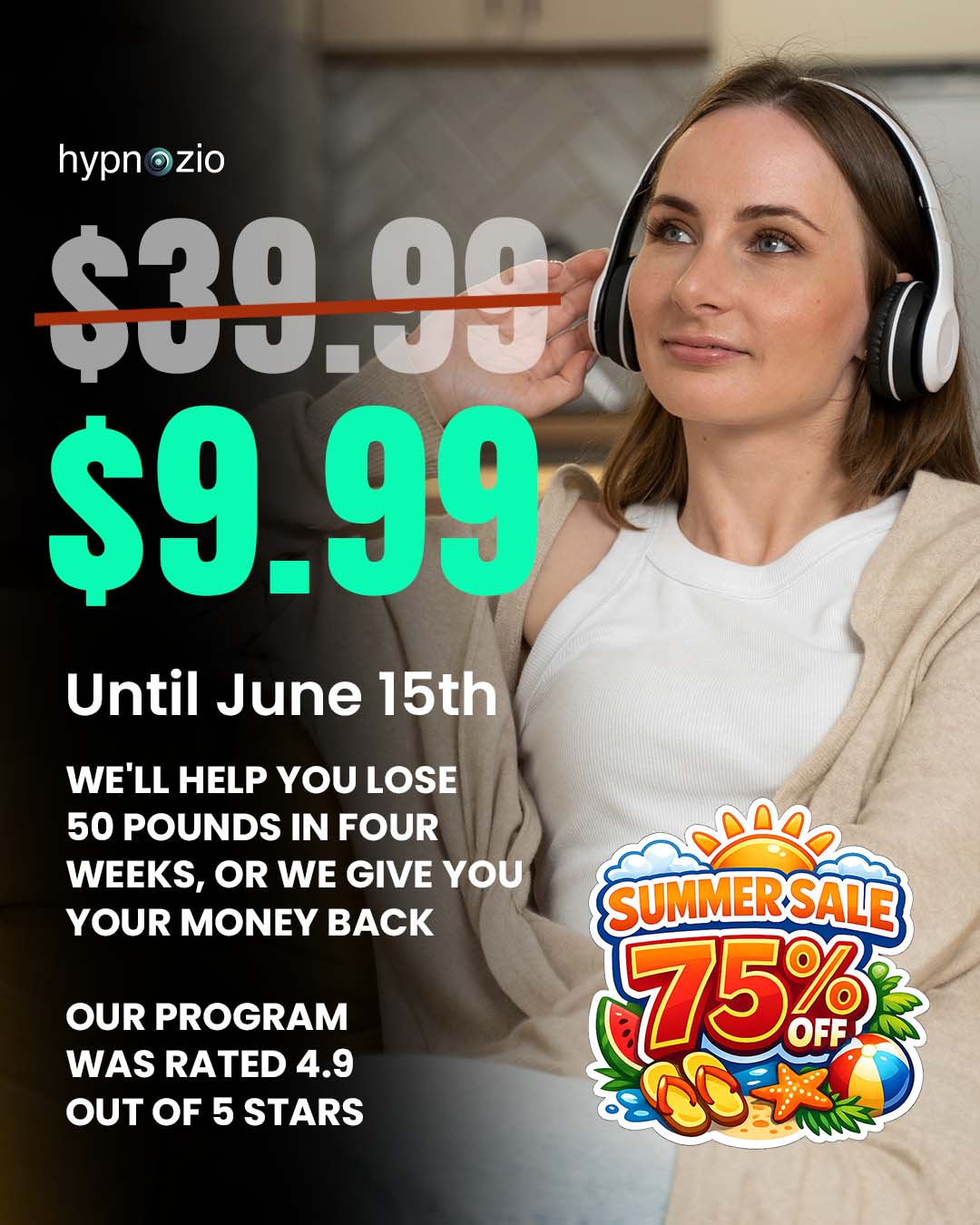 Hypnozio: power of hypnotherapy Facebook ad