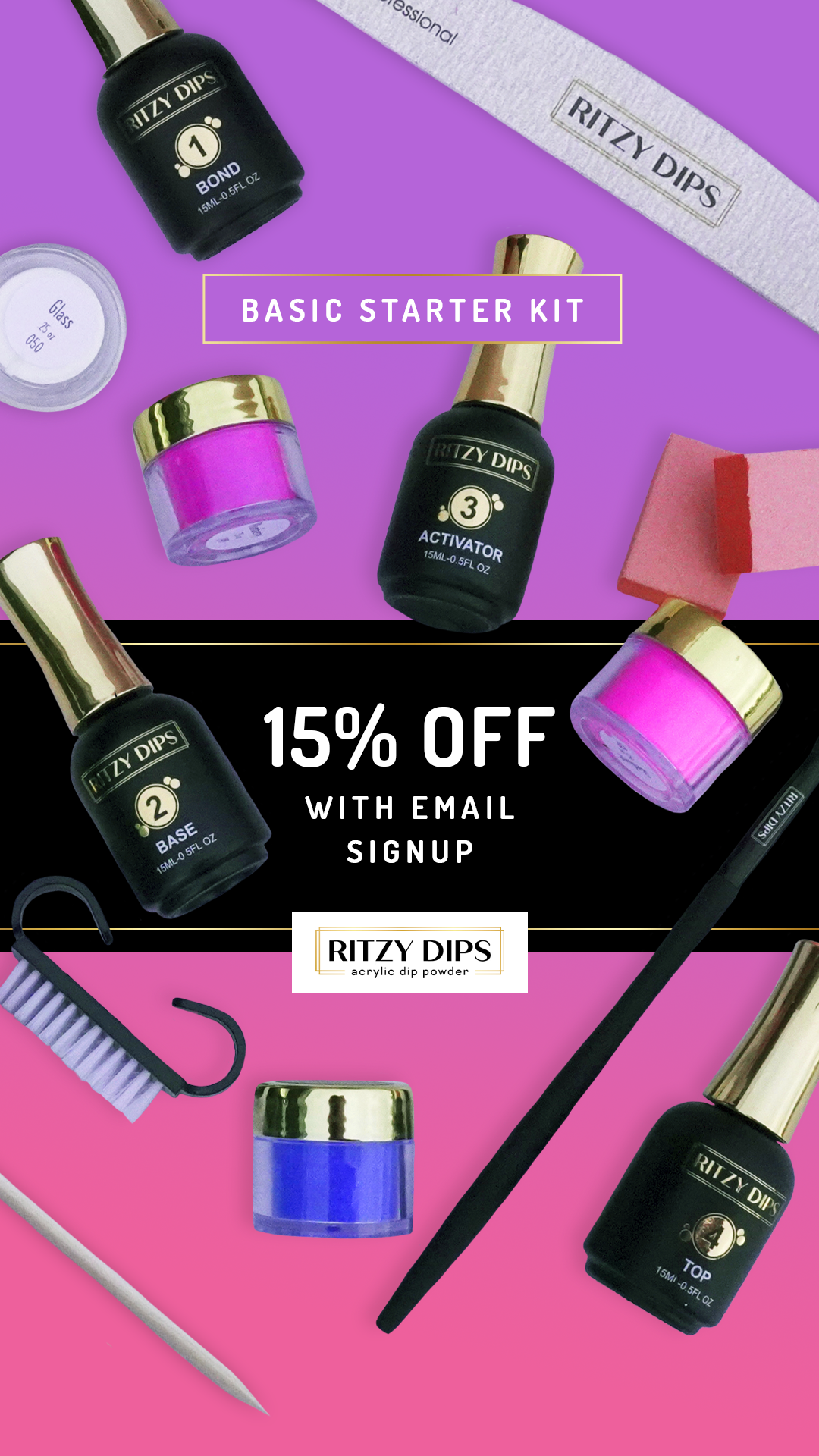 Ritzy Dips, LLC Facebook ad from Jan 13, 2025