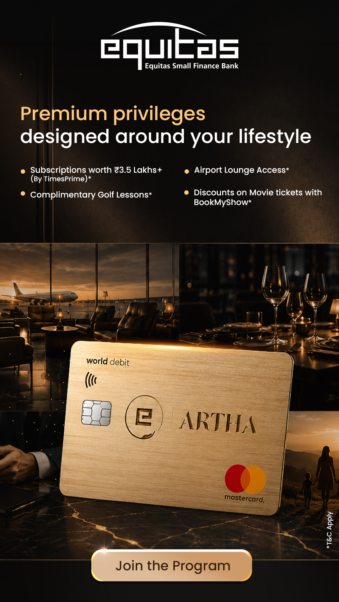Equitas Small Finance Bank Facebook ad: Experience the ARTHA Advantage