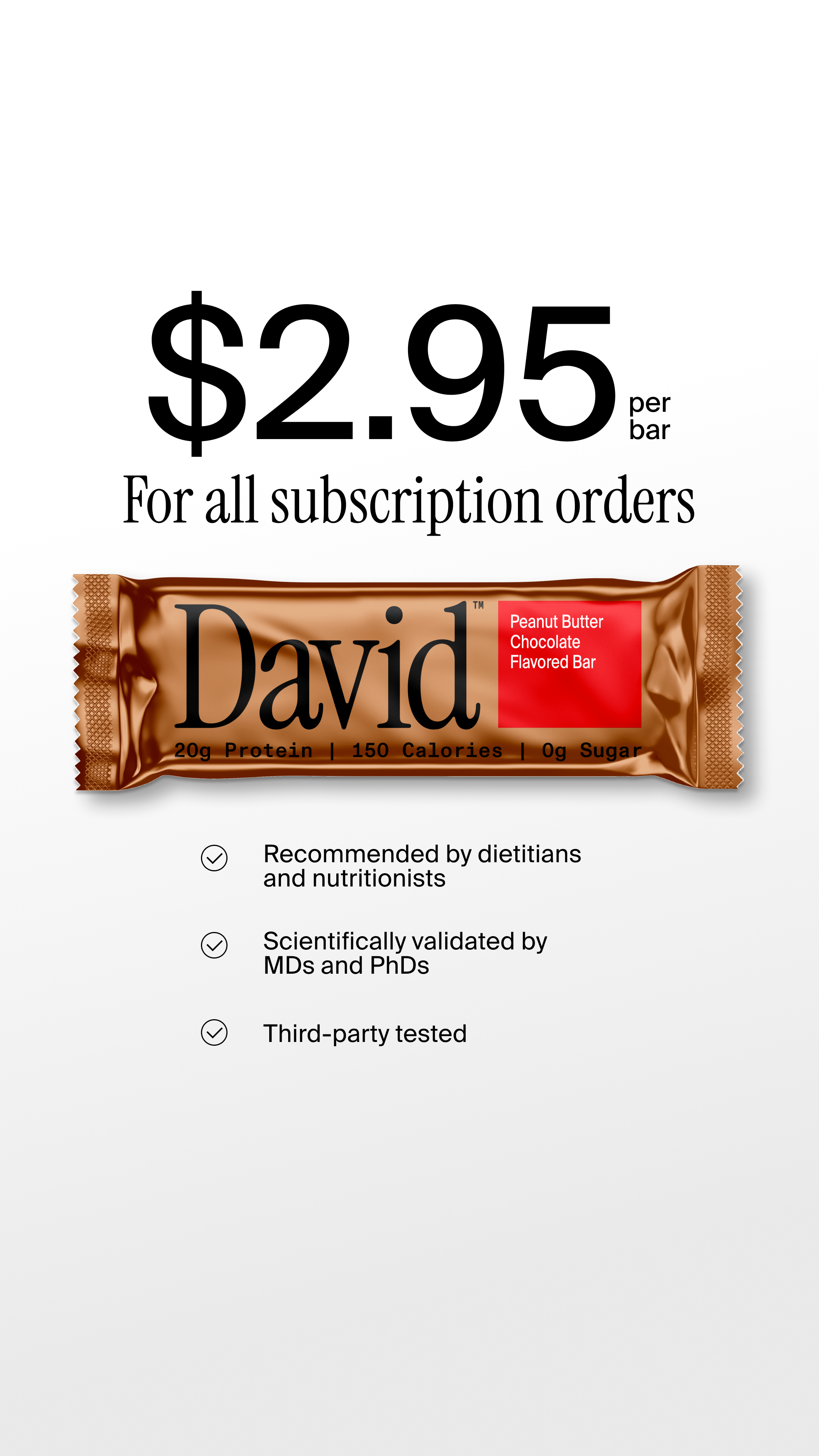 David Protein Facebook ad