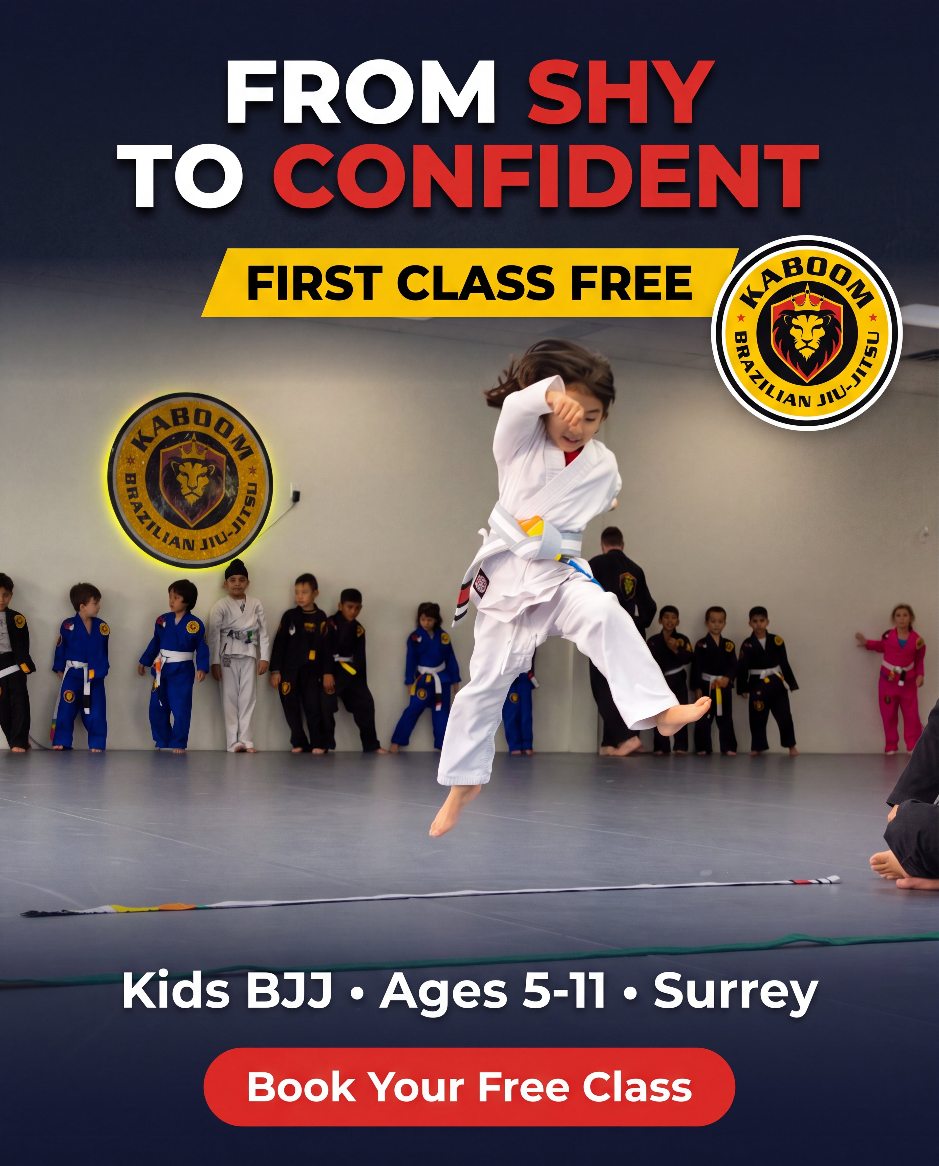 Kaboom Brazilian Jiu-Jitsu Facebook ad: From Shy to Confident