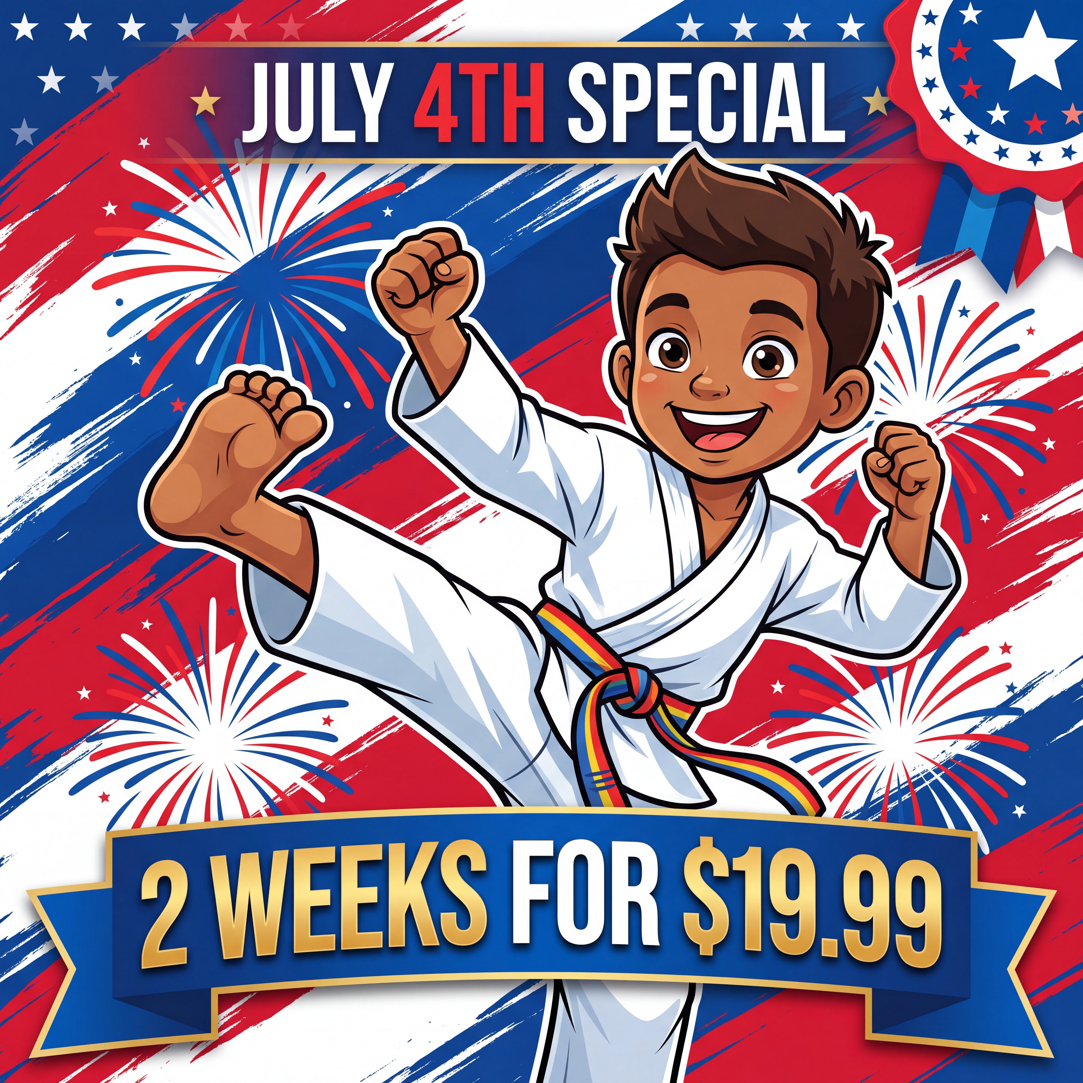 The 1-2 Punch Family Martial Arts & Fitness Center Facebook ad
