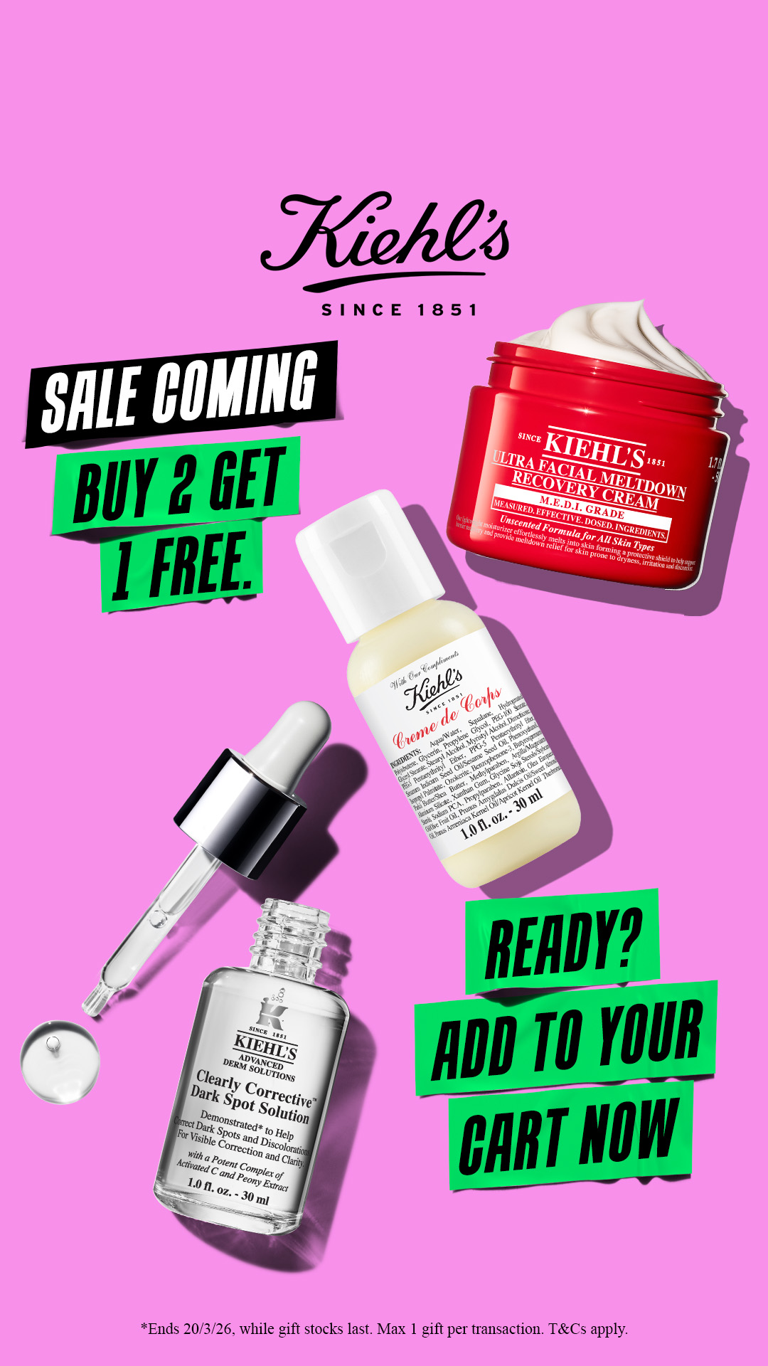 Kiehl's Facebook ad
