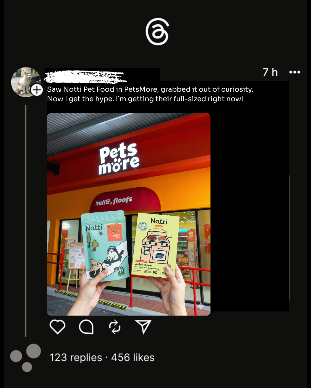 Notti Pet Food Facebook ad