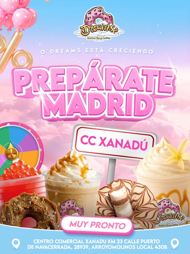 O'Dreams España Facebook ad: ¡MADRID, LA ESPERA CASI TERMINA!