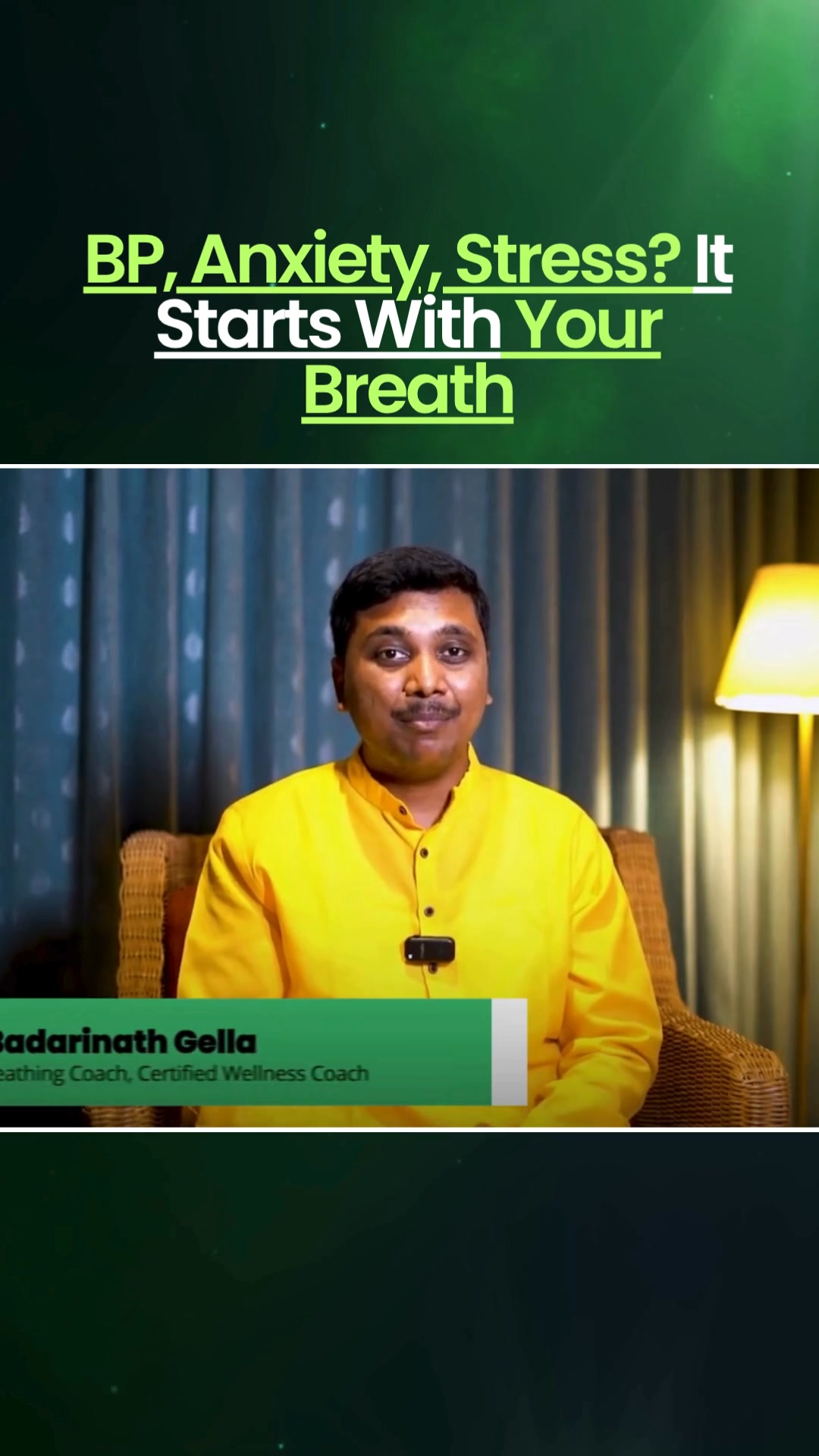Badarinath Gella - Breathing Coach Facebook ad: Rated by Over 55,000 Attendees!