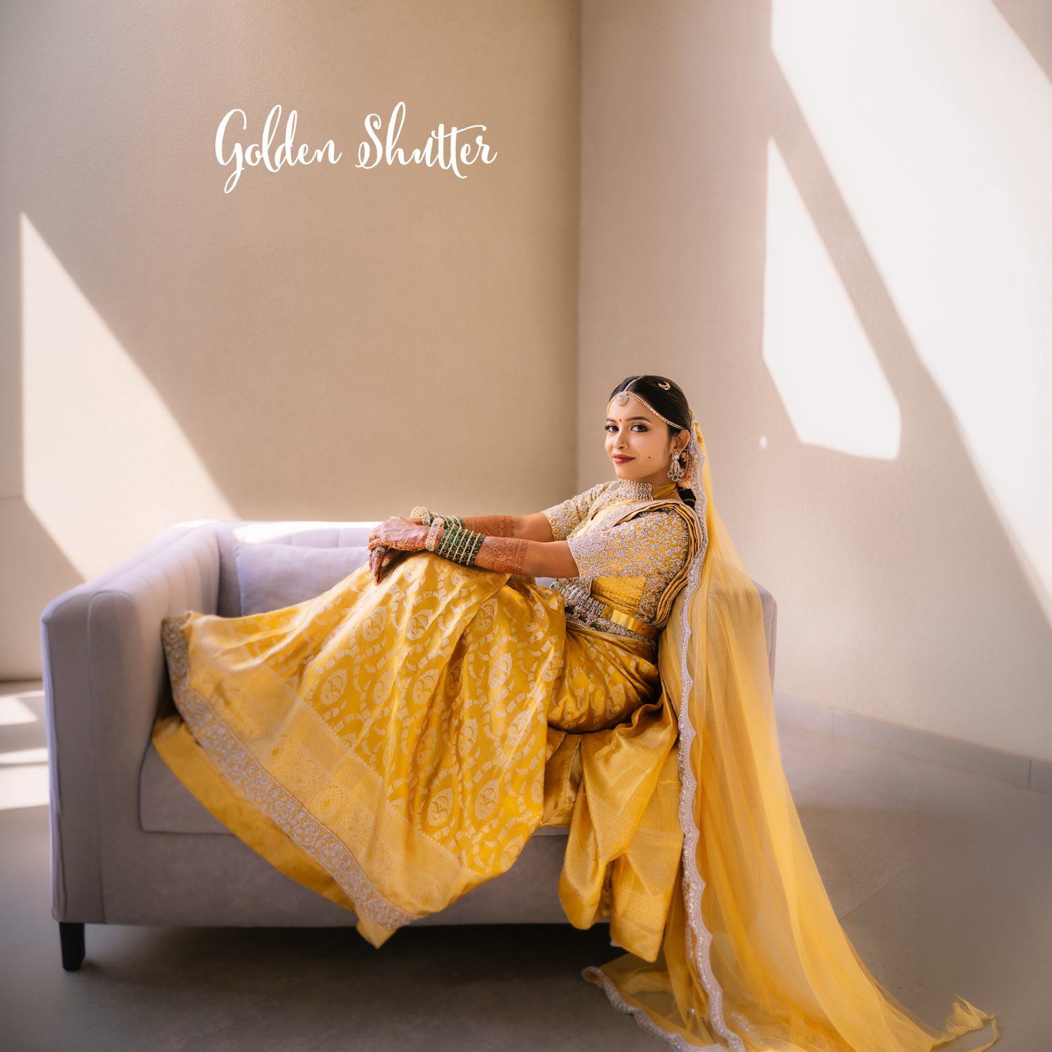 Golden Shutter Facebook ad: Timeless Elegance. Cinematic Memories.