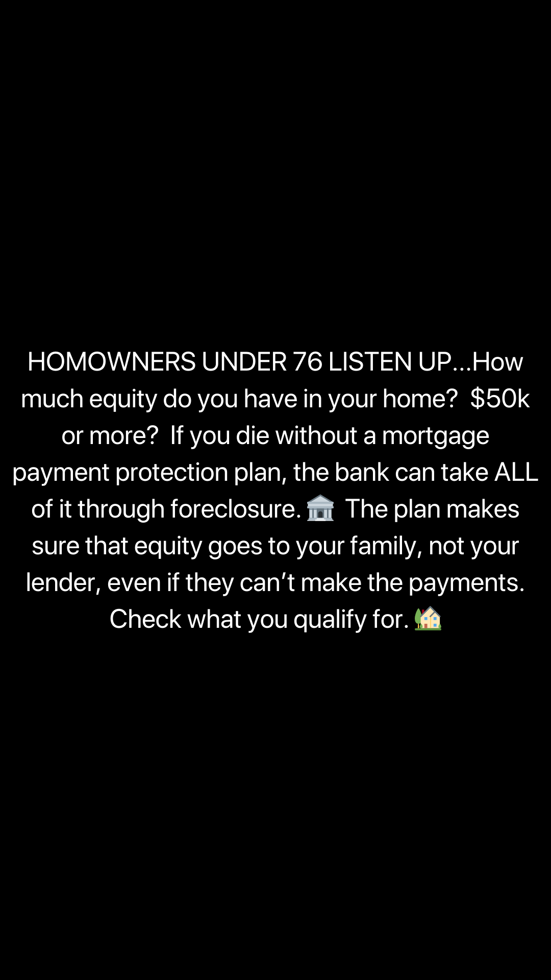 American Mortgage Protection Facebook ad