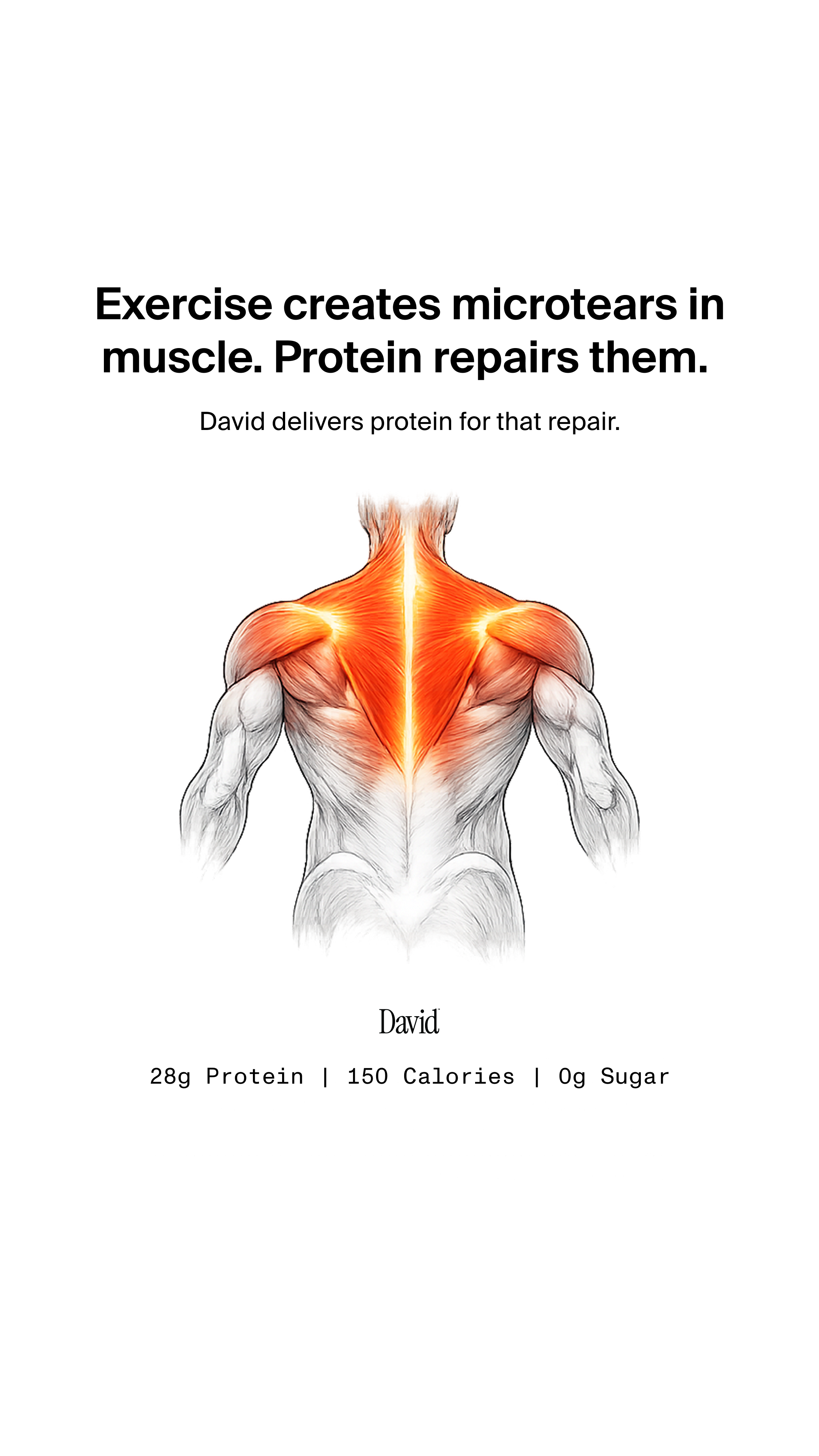 David Protein Facebook ad