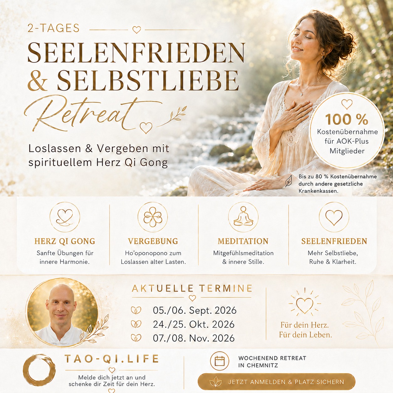 TAO-Qi.life Marcus Wendt Fernöstliche Heil-und Bewegungskunst Facebook ad: 𝟏𝟎𝟎 % 𝐤𝐨𝐬𝐭𝐞𝐧𝐟𝐫𝐞𝐢 𝐟𝐮̈𝐫…