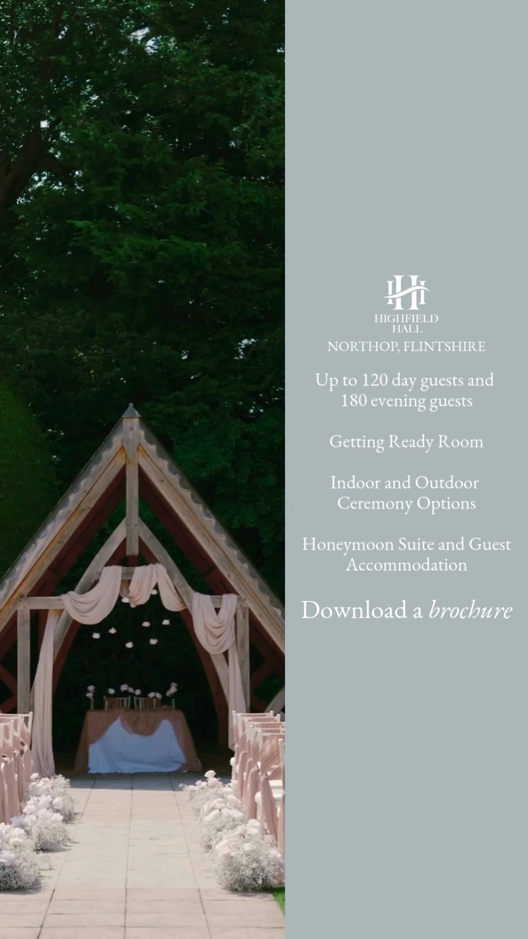 Highfield Hall Facebook ad: From ‘Yes’ to ‘I Do’-We’ve Got You Covered