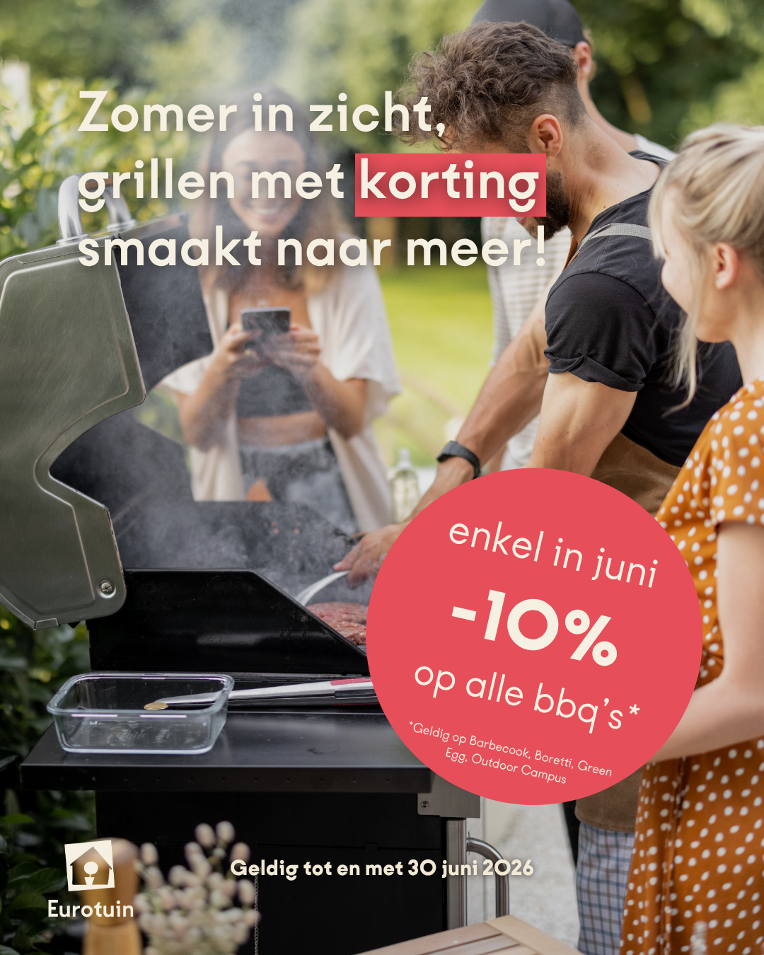 Eurotuin Facebook ad: -10% op BBQ’s