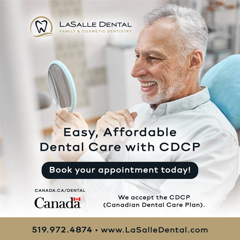 LaSalle Dental Facebook ad: We proudly accept the Canadian Dental Care Plan…