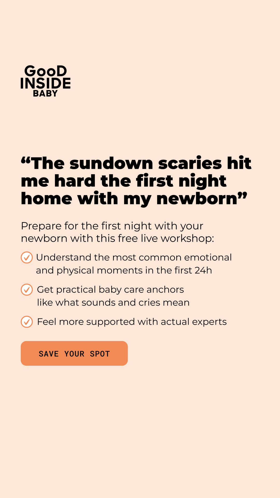 Good Inside Baby Facebook ad