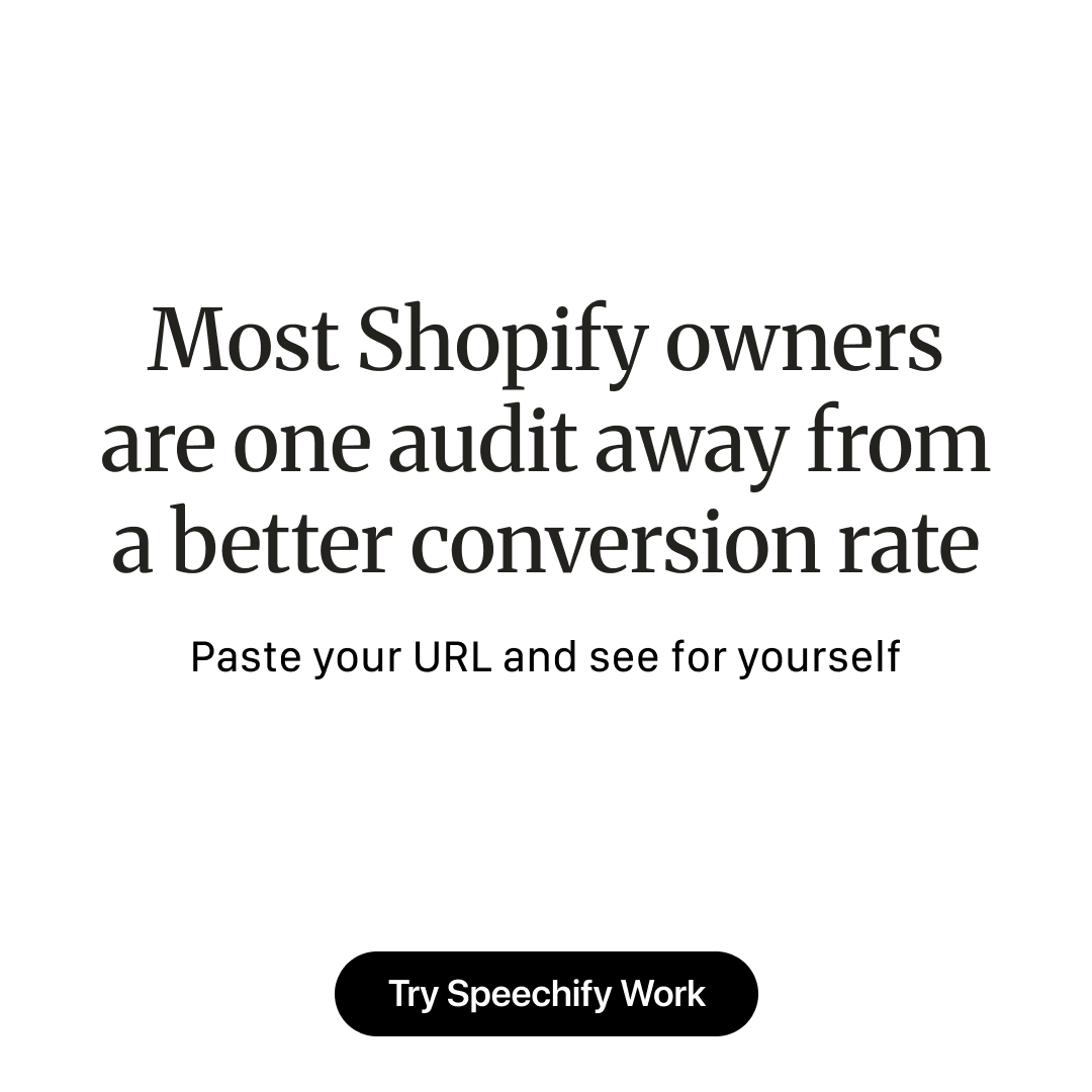 Speechify Work Facebook ad