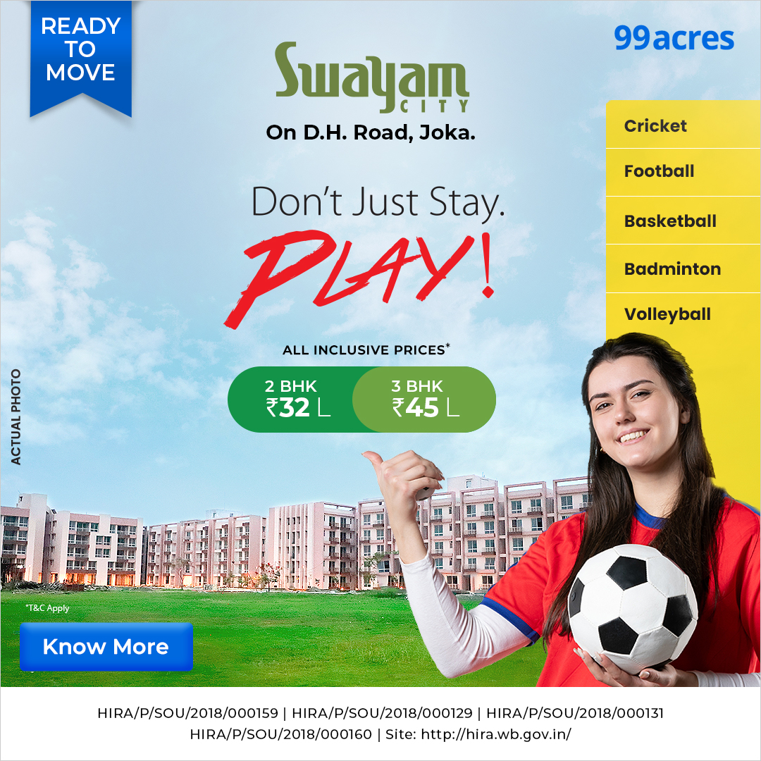 99acres Kolkata Homes Facebook ad: Homes for Every Dream in Kolkata!