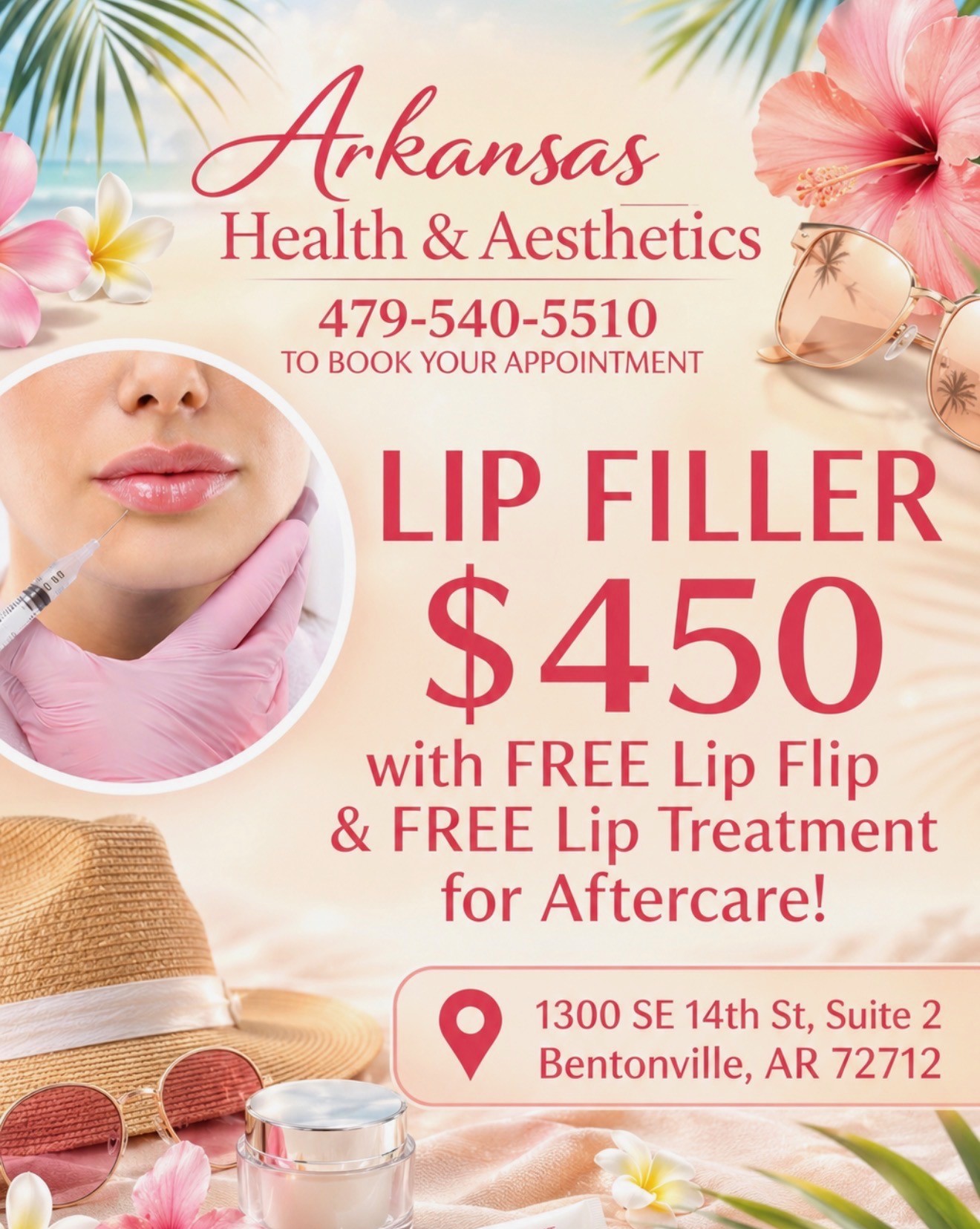 Arkansas Health & Aesthetics Facebook ad