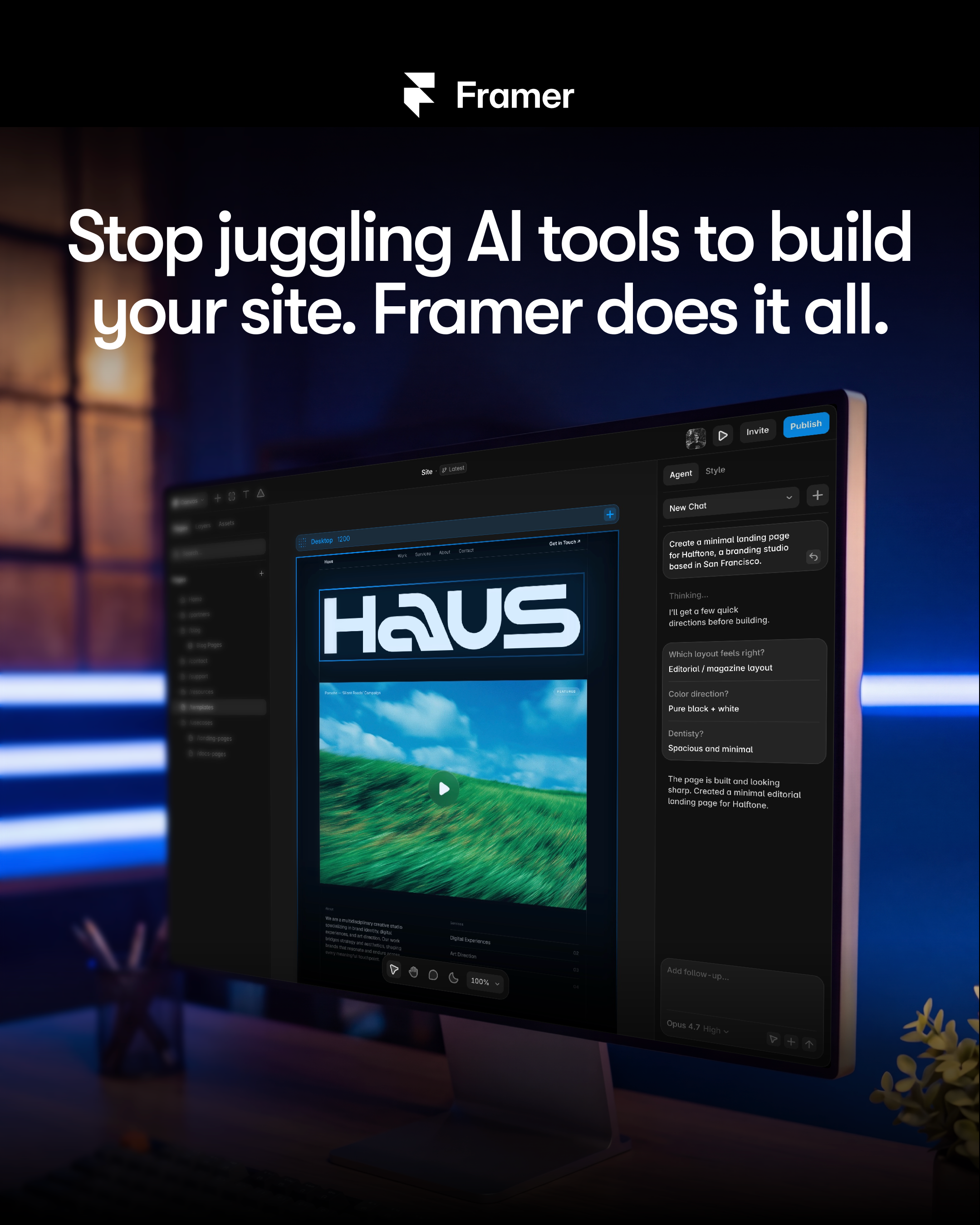 Framer Facebook ad