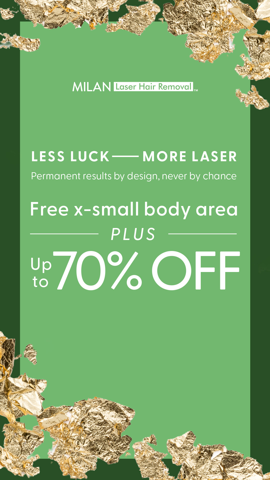 Milan Laser Hair Removal Facebook ad