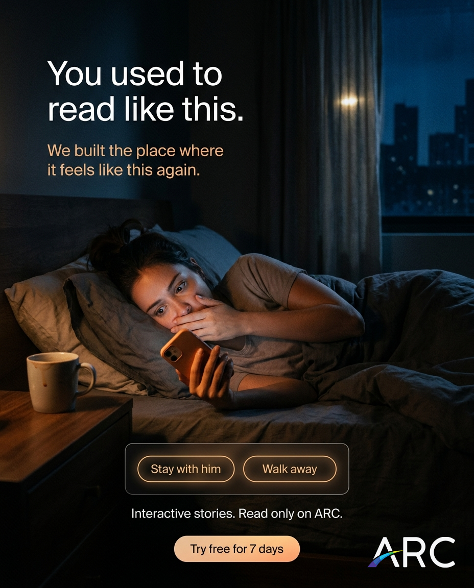 ARC - Interactive Stories Facebook ad: The apps changed. The feeling didn't.