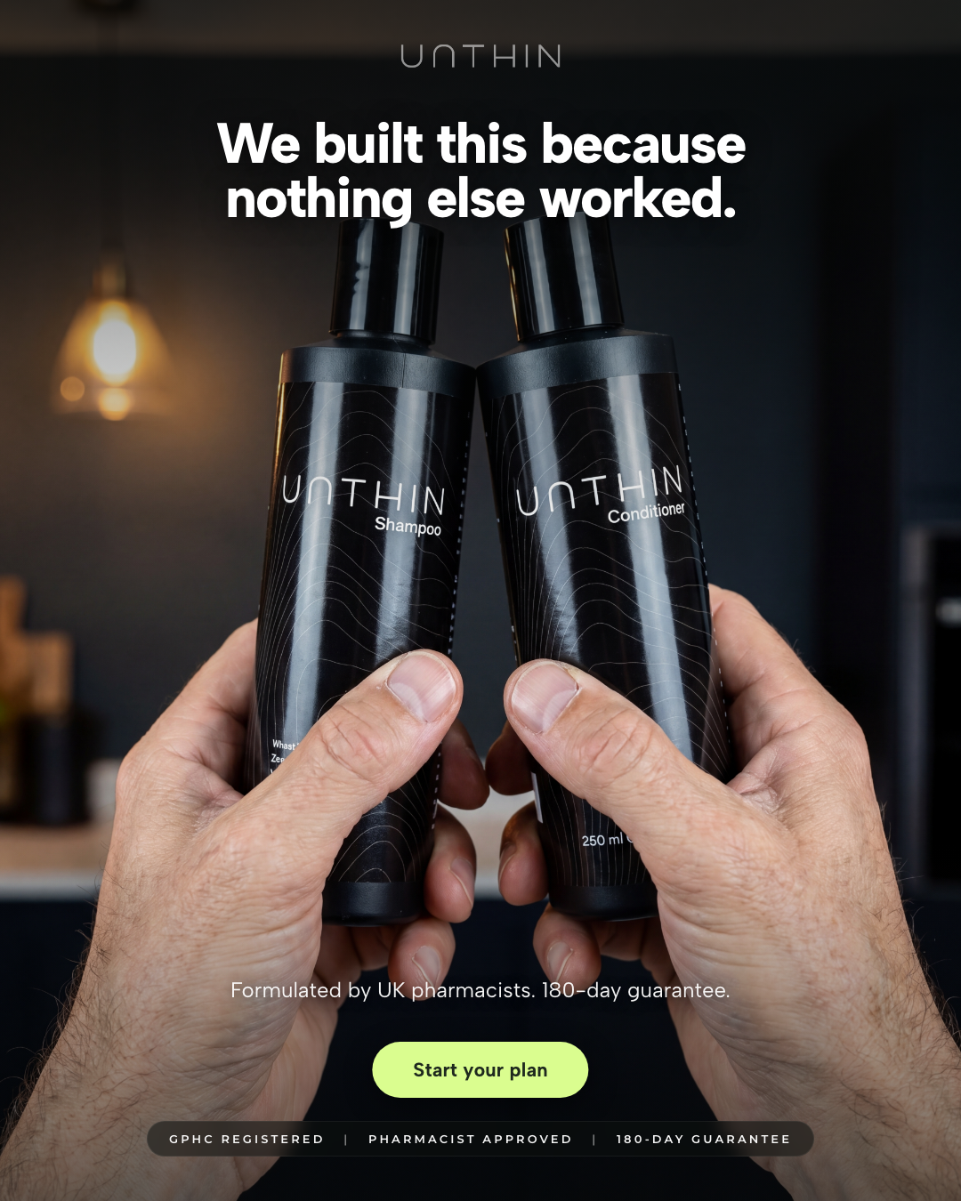Unthinhair Facebook ad