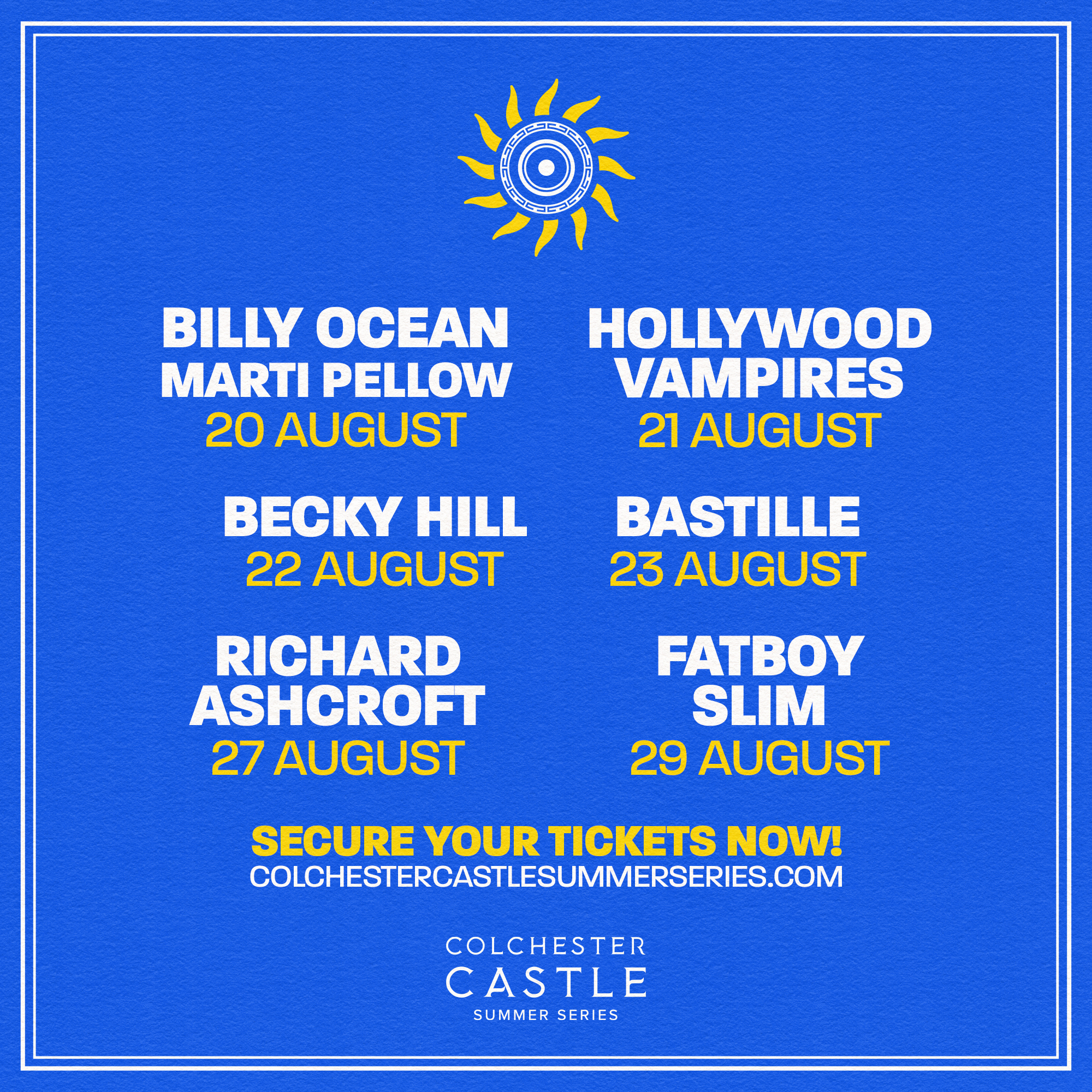 Colchester Castle Summer Series Facebook ad