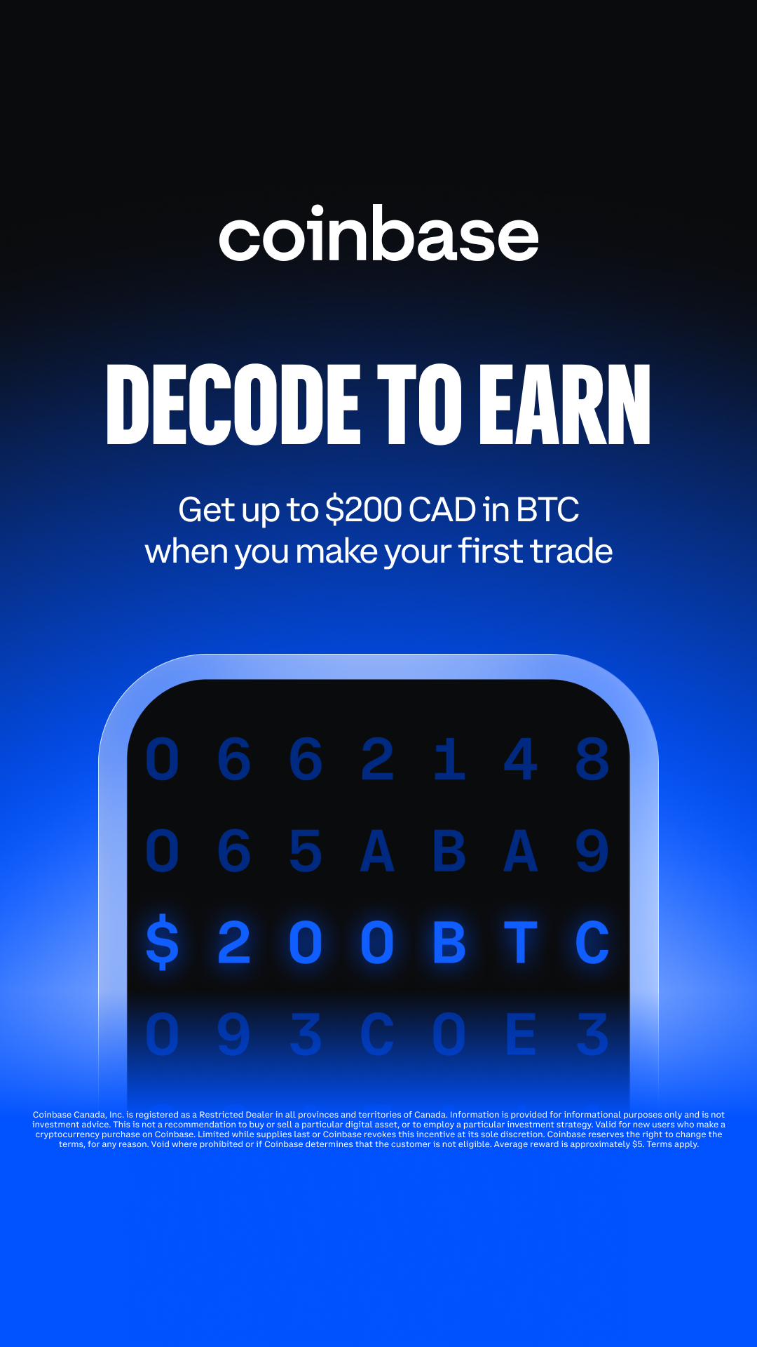 Coinbase Facebook ad