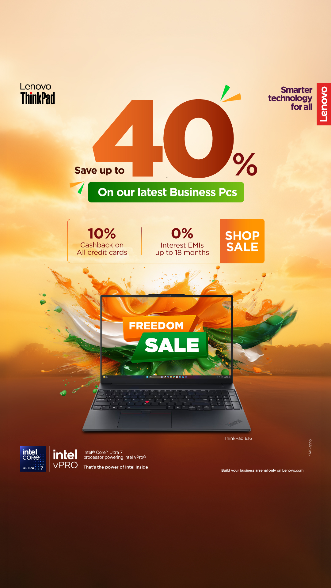 Lenovo India Facebook ad