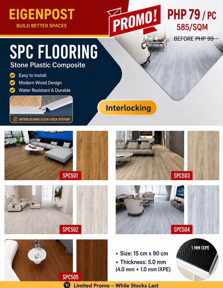 Eigenpost Carpet Tiles SPC WPC and Artificial Grass - PH Facebook ad