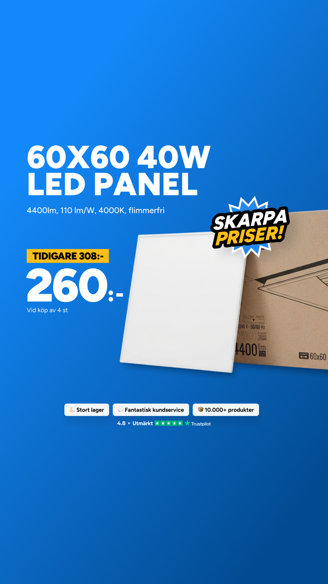 LEDMegaStore.se Facebook ad from Mar 31, 2026