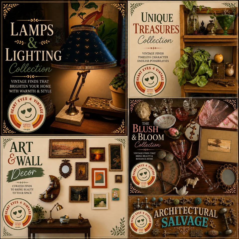 Heart Eyes for Vintage Facebook ad: Shop Curated Collections