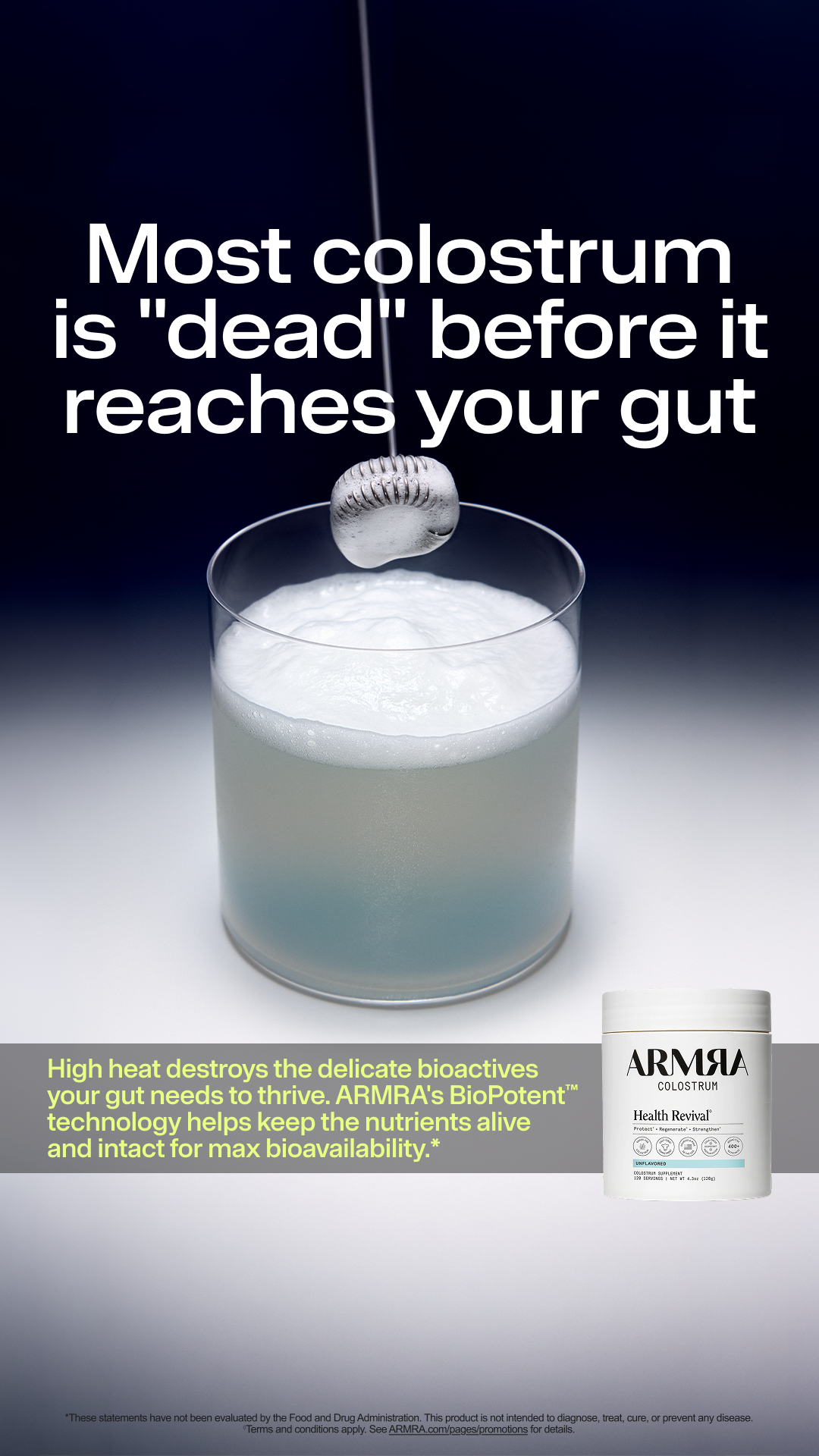 ARMRA Facebook ad