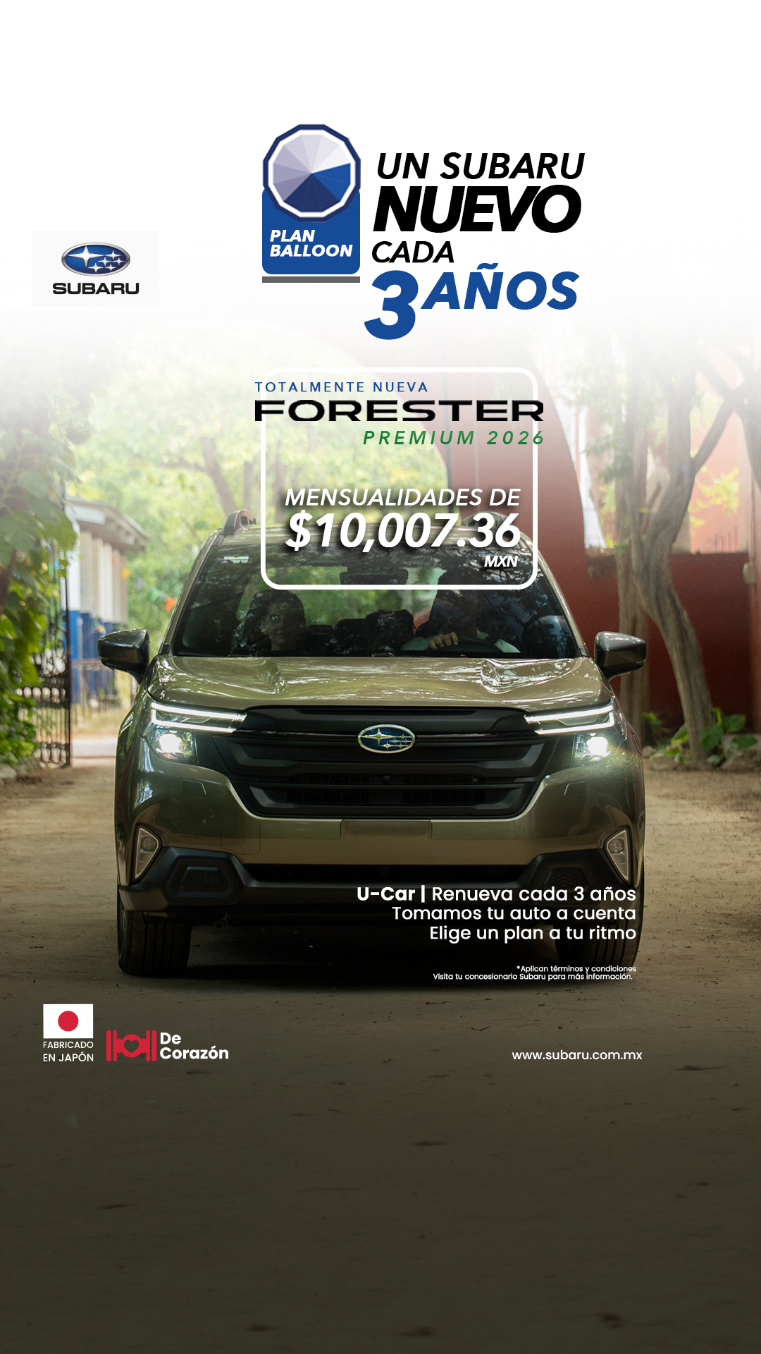 Subaru México Facebook ad